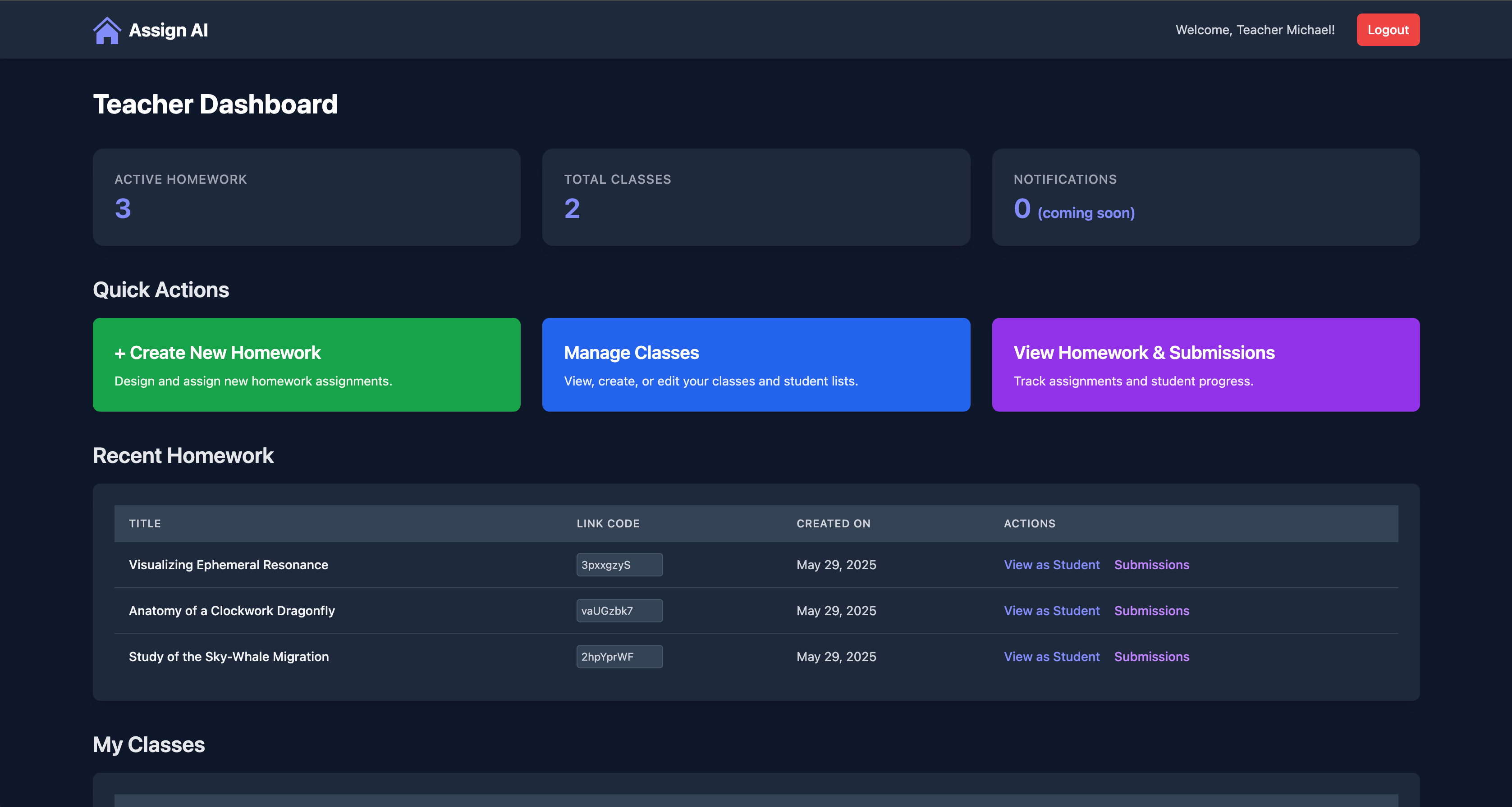 App Screenshot Dark Mode